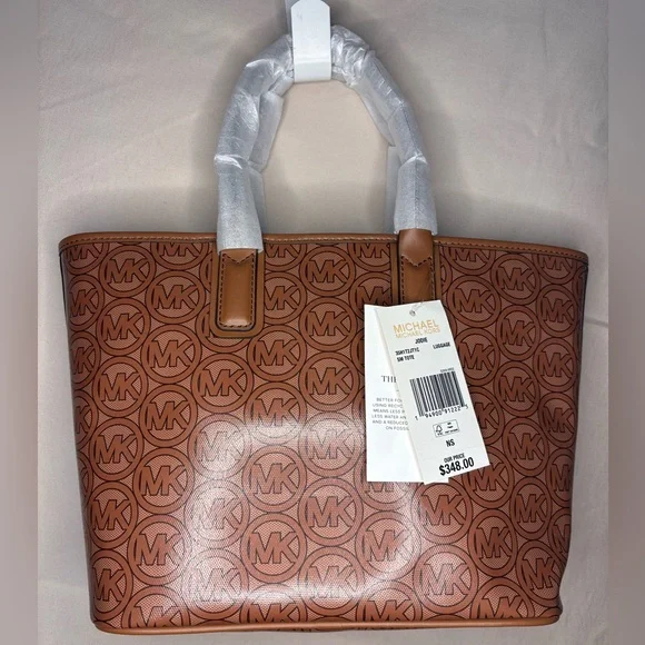 Michael Kors Tan and Brown Jodie Tote - Picture 4 of 12